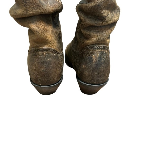 Durango RD3494 Women's 10" Crush  Brown Slouch Western Cowboy Boots Size 6.5 - Picture 5 of 8